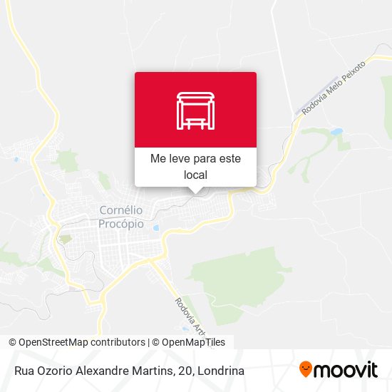 Rua Ozorio Alexandre Martins, 20 mapa