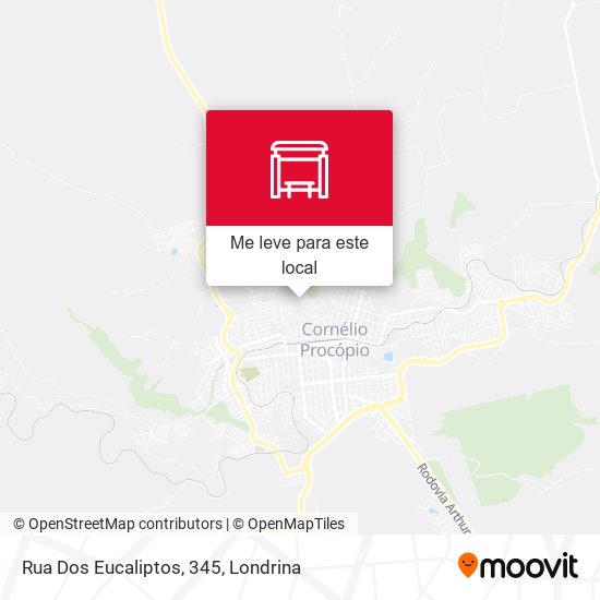 Rua Dos Eucaliptos, 345 mapa