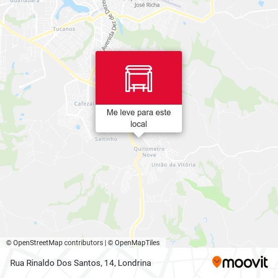 Rua Rinaldo Dos Santos, 14 mapa