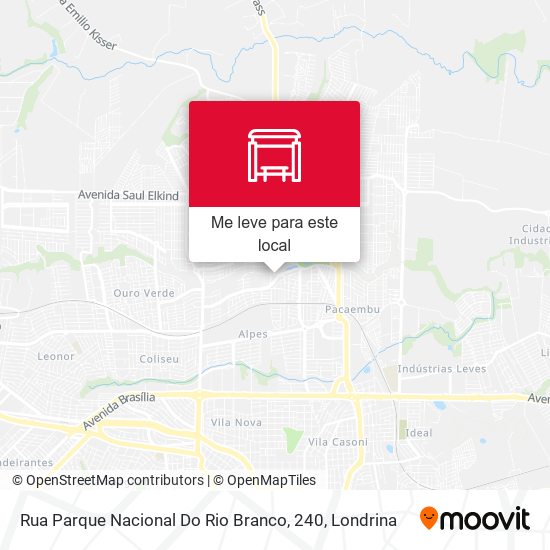 Rua Parque Nacional Do Rio Branco, 240 mapa