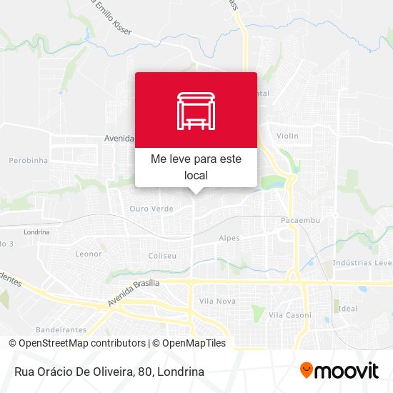 Rua Orácio De Oliveira, 80 mapa