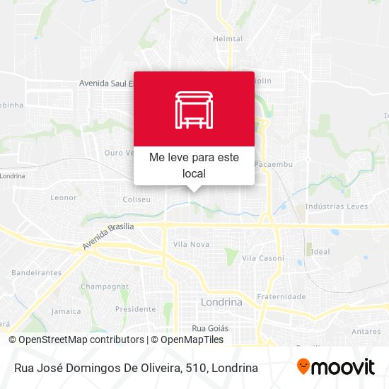 Rua José Domingos De Oliveira, 510 mapa