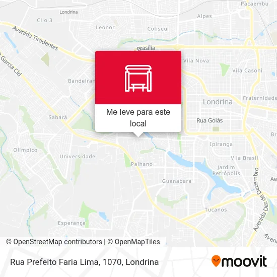 Rua Prefeito Faria Lima, 1070 mapa