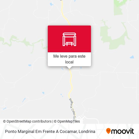 Ponto Marginal Em Frente A Cocamar mapa