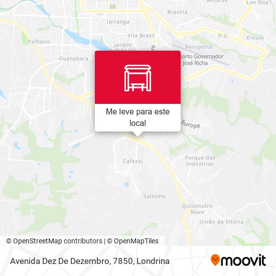 Avenida Dez De Dezembro, 7850 mapa