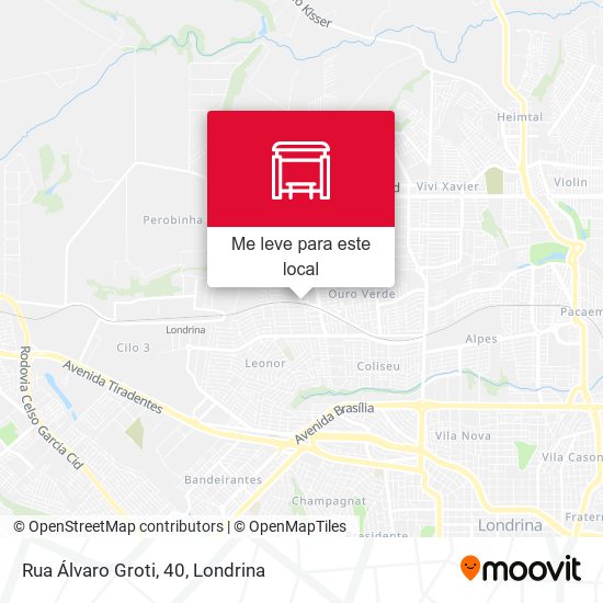 Rua Álvaro Groti, 40 mapa