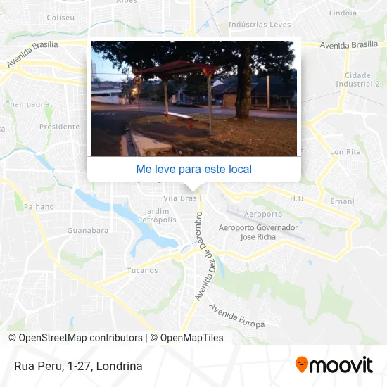 Rua Peru, 1-27 mapa
