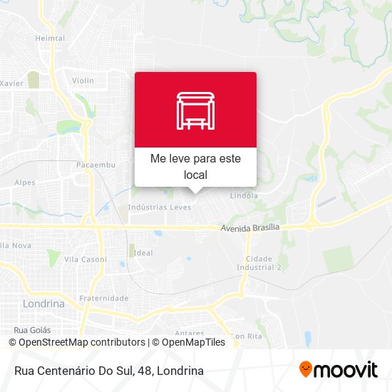 Rua Centenário Do Sul, 48 mapa