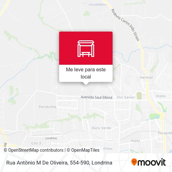 Rua Antônio M De Oliveira, 554-590 mapa