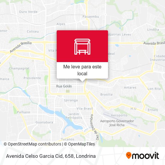 Avenida Celso Garcia Cid, 658 mapa