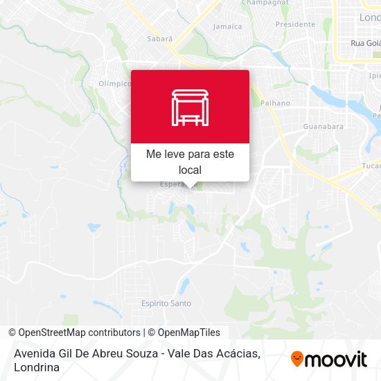 Avenida Gil De Abreu Souza - Vale Das Acácias mapa