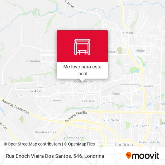 Rua Enoch Vieira Dos Santos, 546 mapa