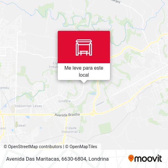 Avenida Das Maritacas, 6630-6804 mapa