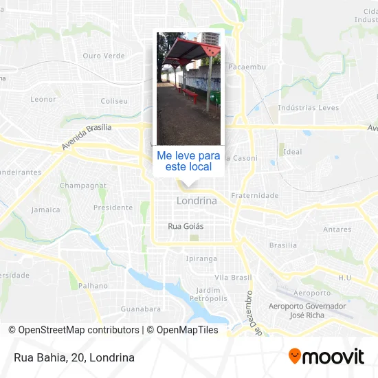 Rua Bahia, 20 mapa