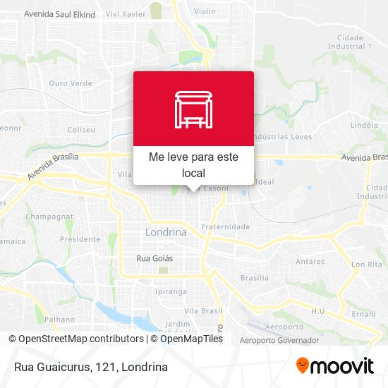 Rua Guaicurus, 121 mapa
