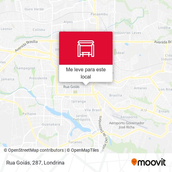 Rua Goiás, 287 mapa