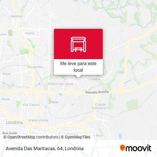 Avenida Das Maritacas, 64 mapa