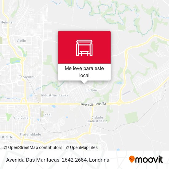 Avenida Das Maritacas, 2642-2684 mapa