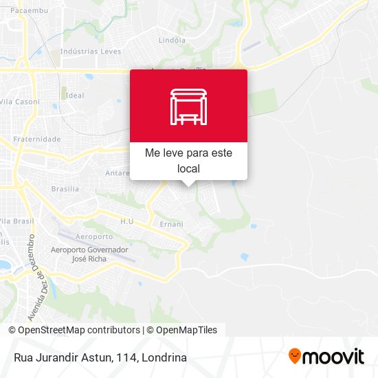 Rua Jurandir Astun, 114 mapa
