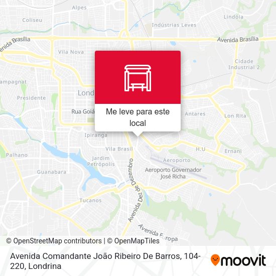 Avenida Comandante João Ribeiro De Barros, 104-220 mapa
