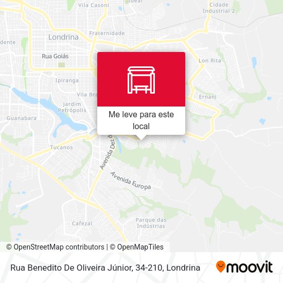 Rua Benedito De Oliveira Júnior, 34-210 mapa