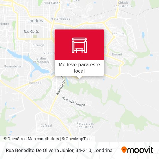Rua Benedito De Oliveira Júnior, 34-210 mapa