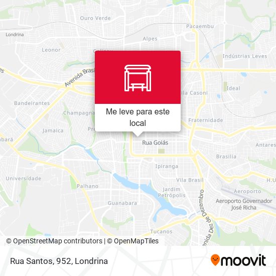 Rua Santos, 952 mapa