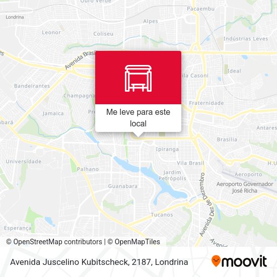 Avenida Juscelino Kubitscheck, 2187 mapa