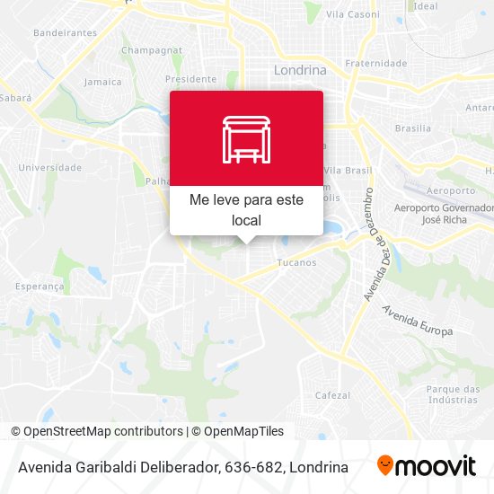 Avenida Garibaldi Deliberador, 636-682 mapa