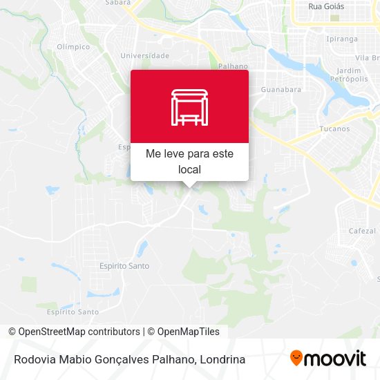Rodovia Mabio Gonçalves Palhano mapa