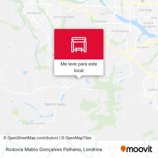 Rodovia Mabio Gonçalves Palhano mapa