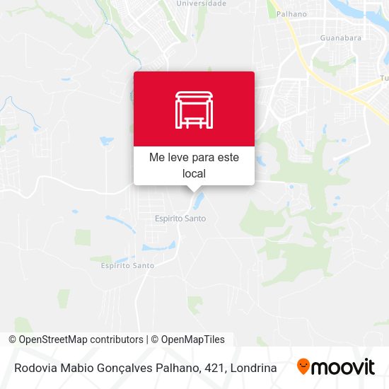 Rodovia Mabio Gonçalves Palhano, 421 mapa