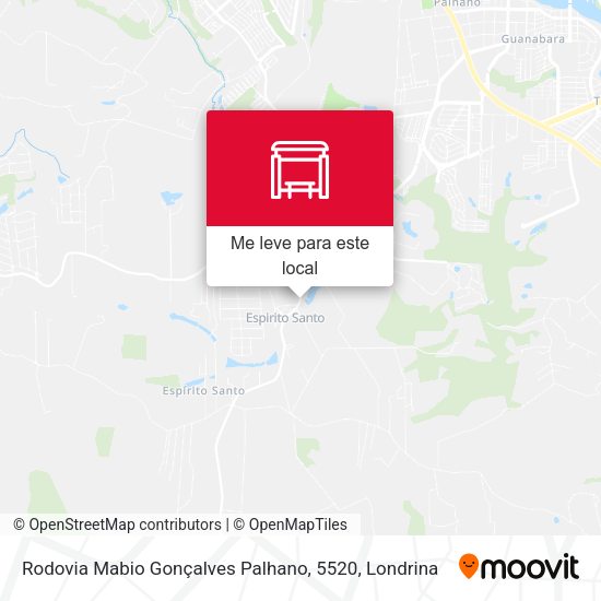 Rodovia Mabio Gonçalves Palhano, 5520 mapa