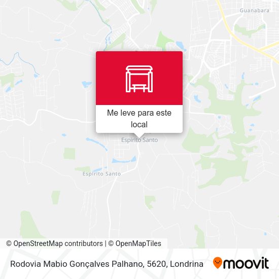 Rodovia Mabio Gonçalves Palhano, 5620 mapa
