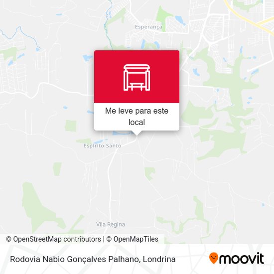 Rodovia Nabio Gonçalves Palhano mapa