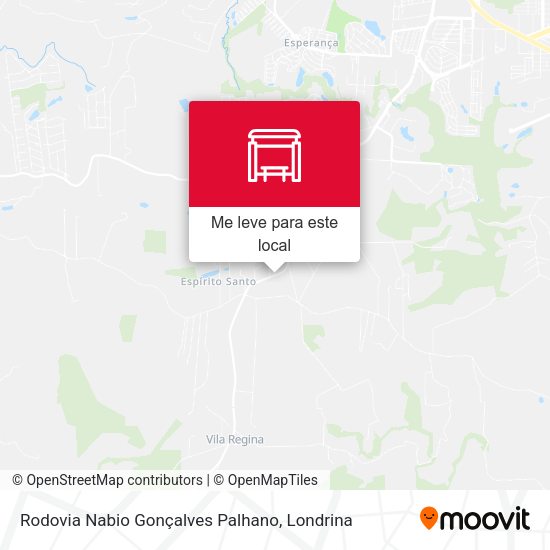 Rodovia Nabio Gonçalves Palhano mapa