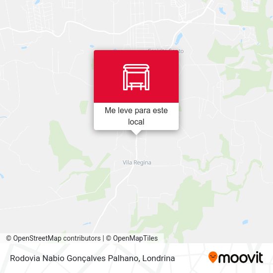 Rodovia Nabio Gonçalves Palhano mapa
