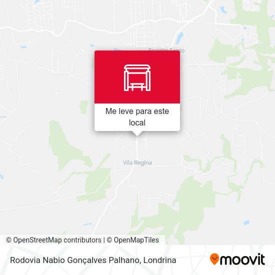 Rodovia Nabio Gonçalves Palhano mapa