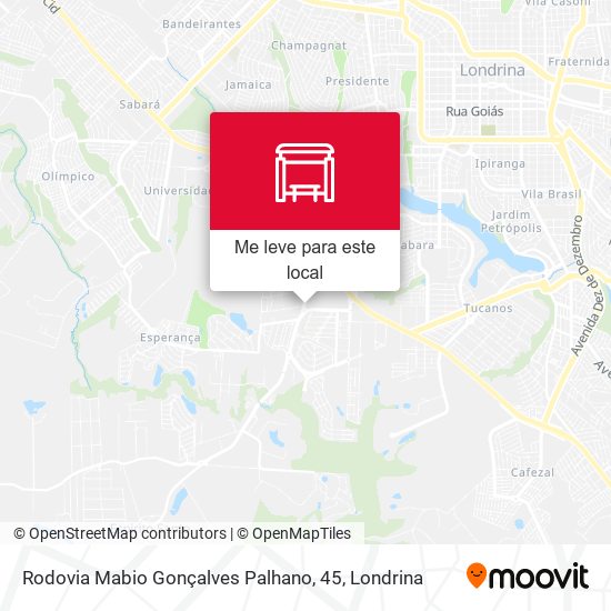 Rodovia Mabio Gonçalves Palhano, 45 mapa