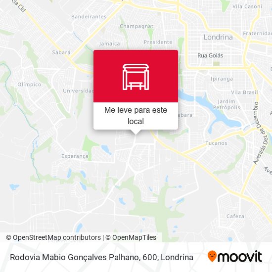 Rodovia Mabio Gonçalves Palhano, 600 mapa