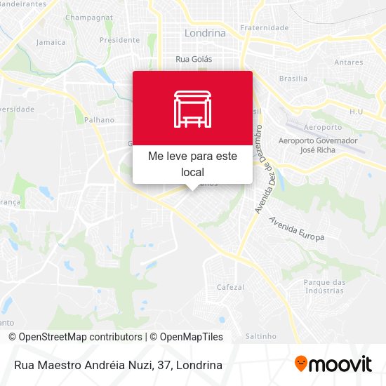 Rua Maestro Andréia Nuzi, 37 mapa