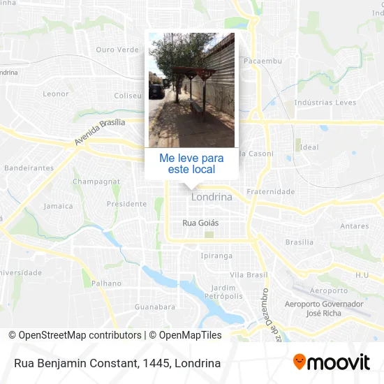 Rua Benjamin Constant, 1445 mapa