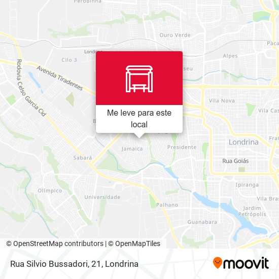 Rua Silvio Bussadori, 21 mapa