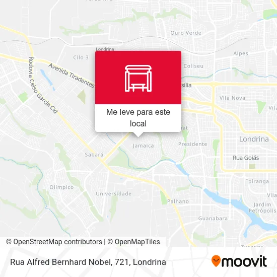 Rua Alfred Bernhard Nobel, 721 mapa