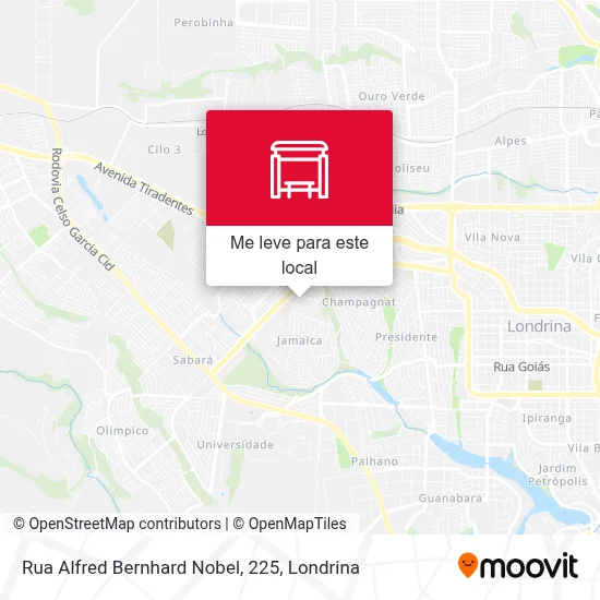 Rua Alfred Bernhard Nobel, 225 mapa