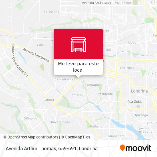 Avenida Arthur Thomas, 659-691 mapa