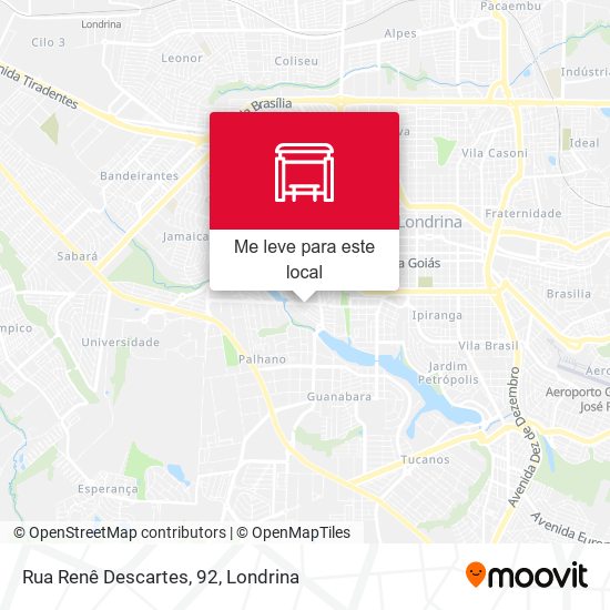 Rua Renê Descartes, 92 mapa