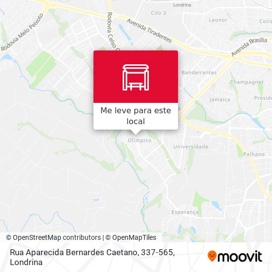 Rua Aparecida Bernardes Caetano, 337-565 mapa