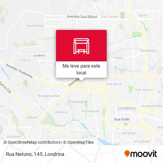 Rua Netuno, 145 mapa