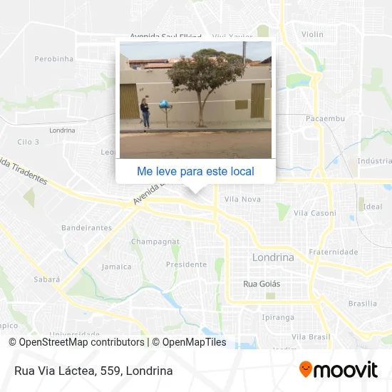 Rua Via Láctea, 559 mapa